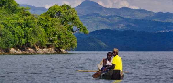 Kayaking on Lake Kivu